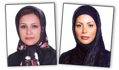 Neda Soltani (left) and Neda Agha-Soltan (right)